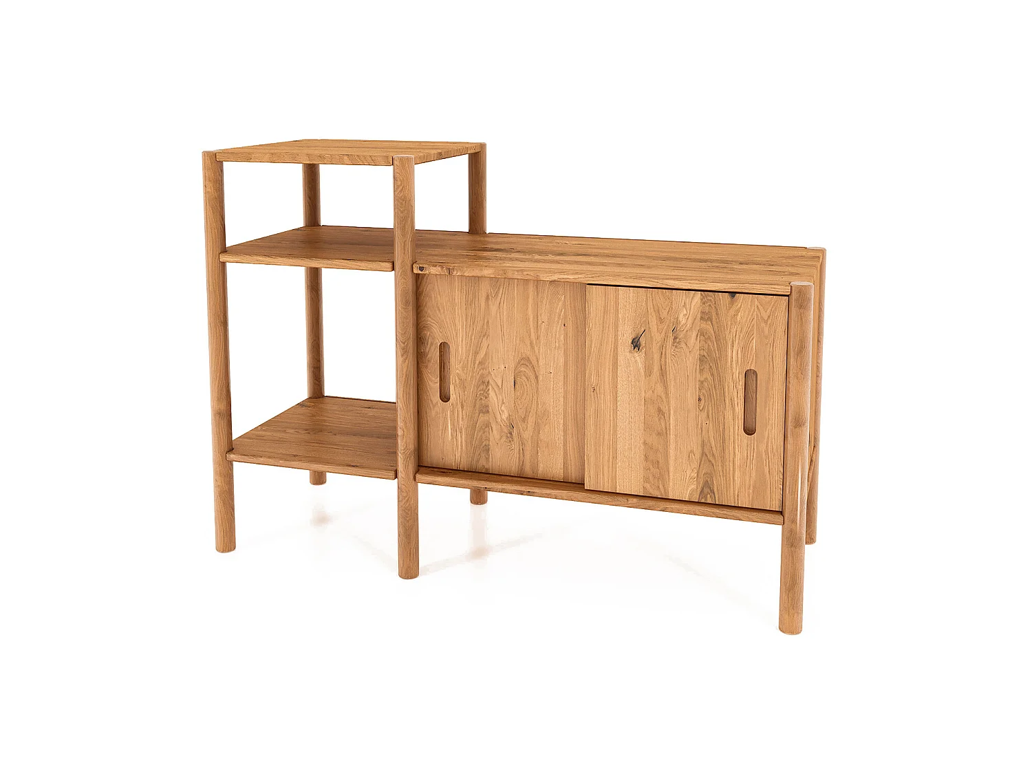 POLA - Regall aus massivem Holz aus Wiledeiche, naturgeölt