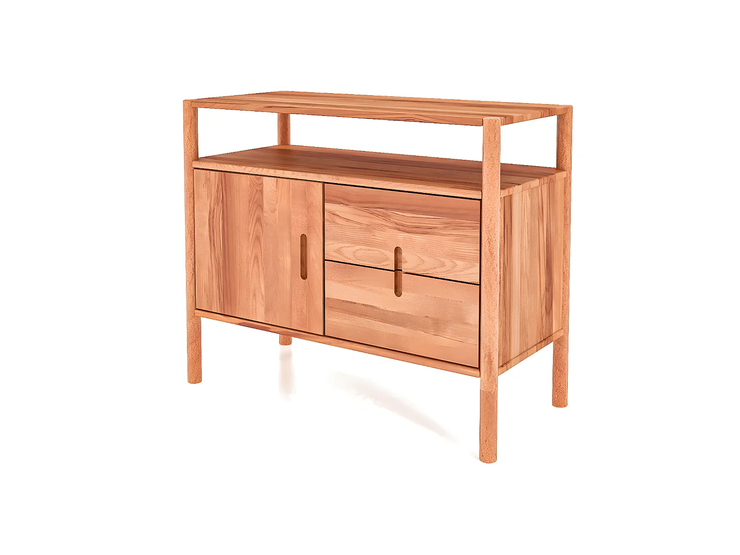 POLA - Kommode 100% aus massivem Holz aus Kernbuche, naturgeölt
