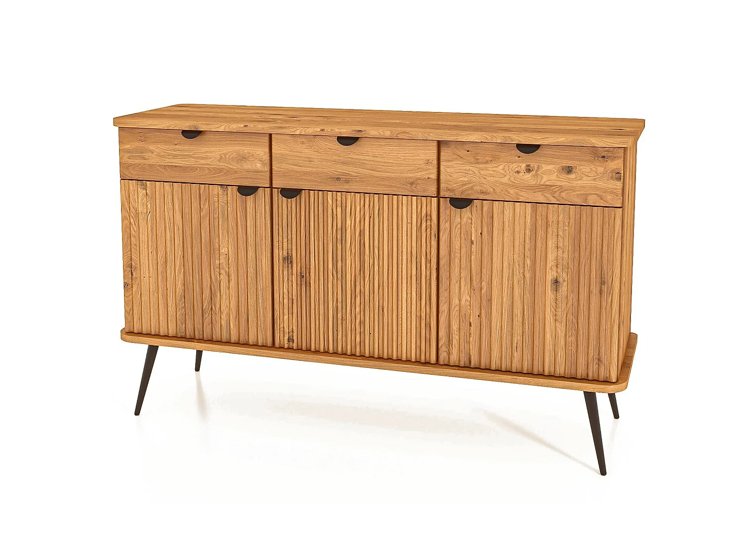 KULA - Kommode 100% aus massivem Holz aus Wildeiche, naturgeölt