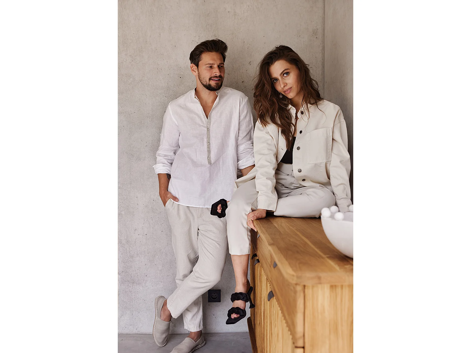 KULA - Kommode 100% aus massivem Holz aus Wildeiche, naturgeölt