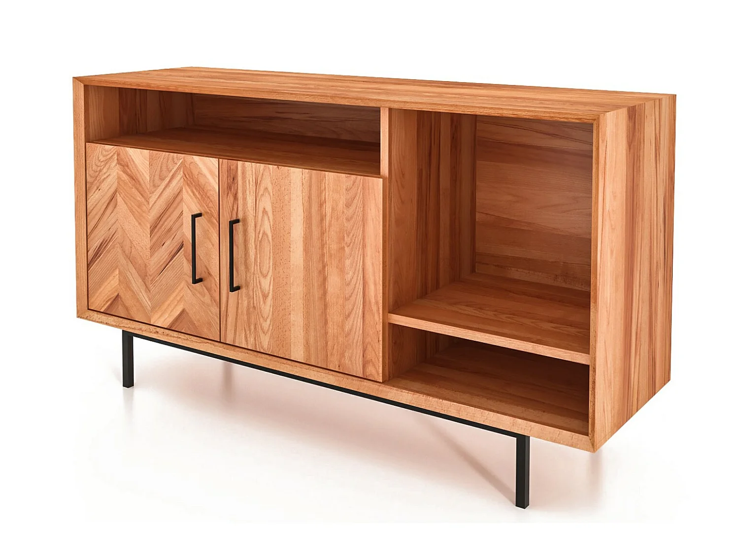 ABIES - Commode 100% en bois massif de cœur de hêtre, huilé naturel