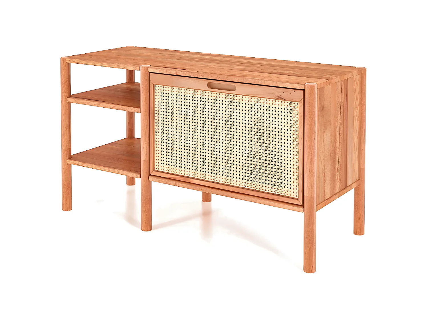 POLA - Regall aus massivem Holz aus Kernbuche, naturgeölt