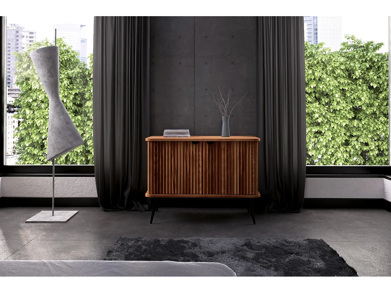 KULA - Kommode 100% aus massivem Holz aus Kernbuche, naturgeölt