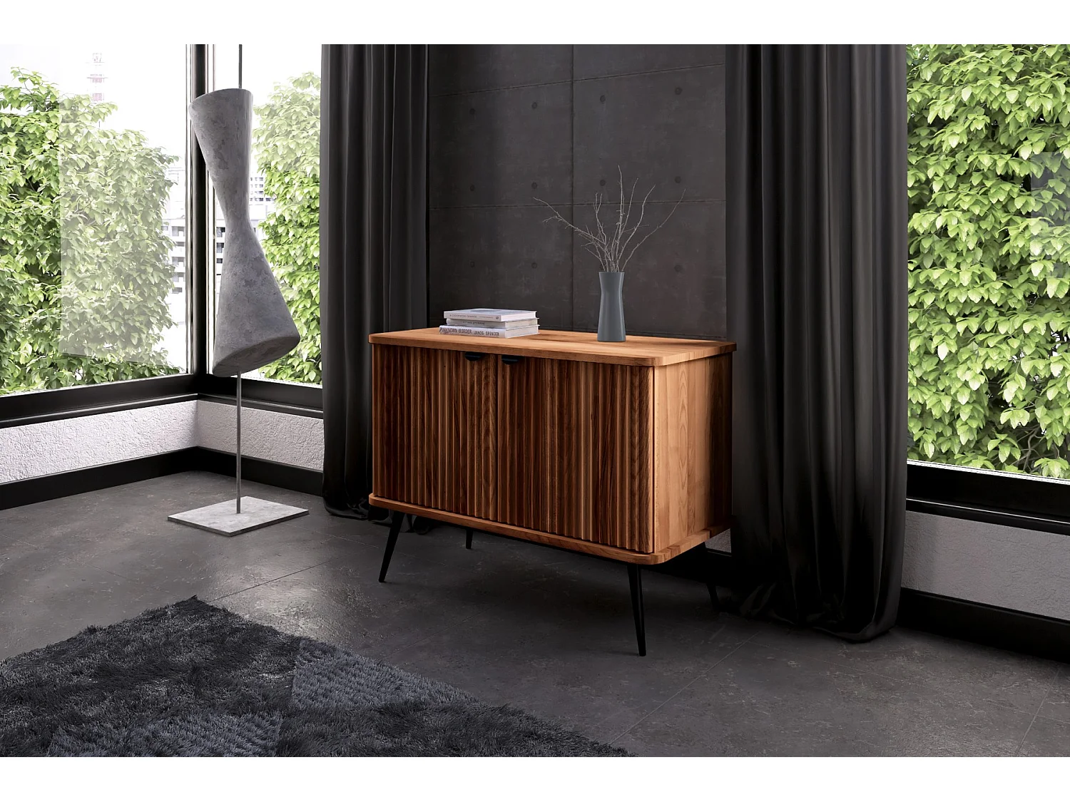 KULA - Kommode 100% aus massivem Holz aus Kernbuche, naturgeölt