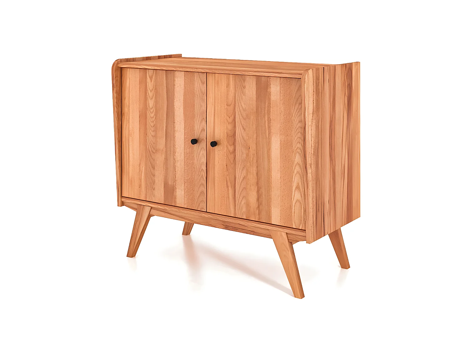 RETRO - Kommode 100% aus massivem Holz aus Kernbuche, naturgeölt