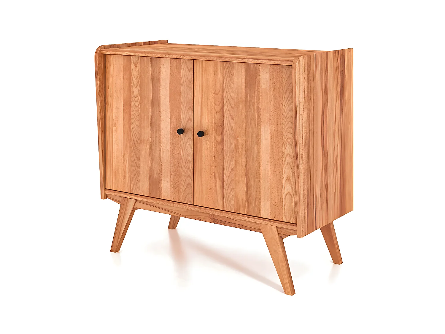 RETRO - Kommode 100% aus massivem Holz aus Kernbuche, naturgeölt