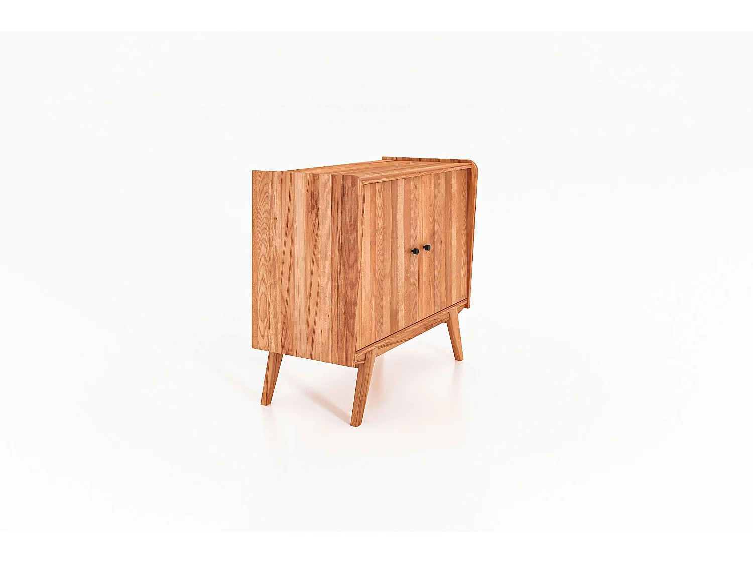 RETRO - Kommode 100% aus massivem Holz aus Kernbuche, naturgeölt