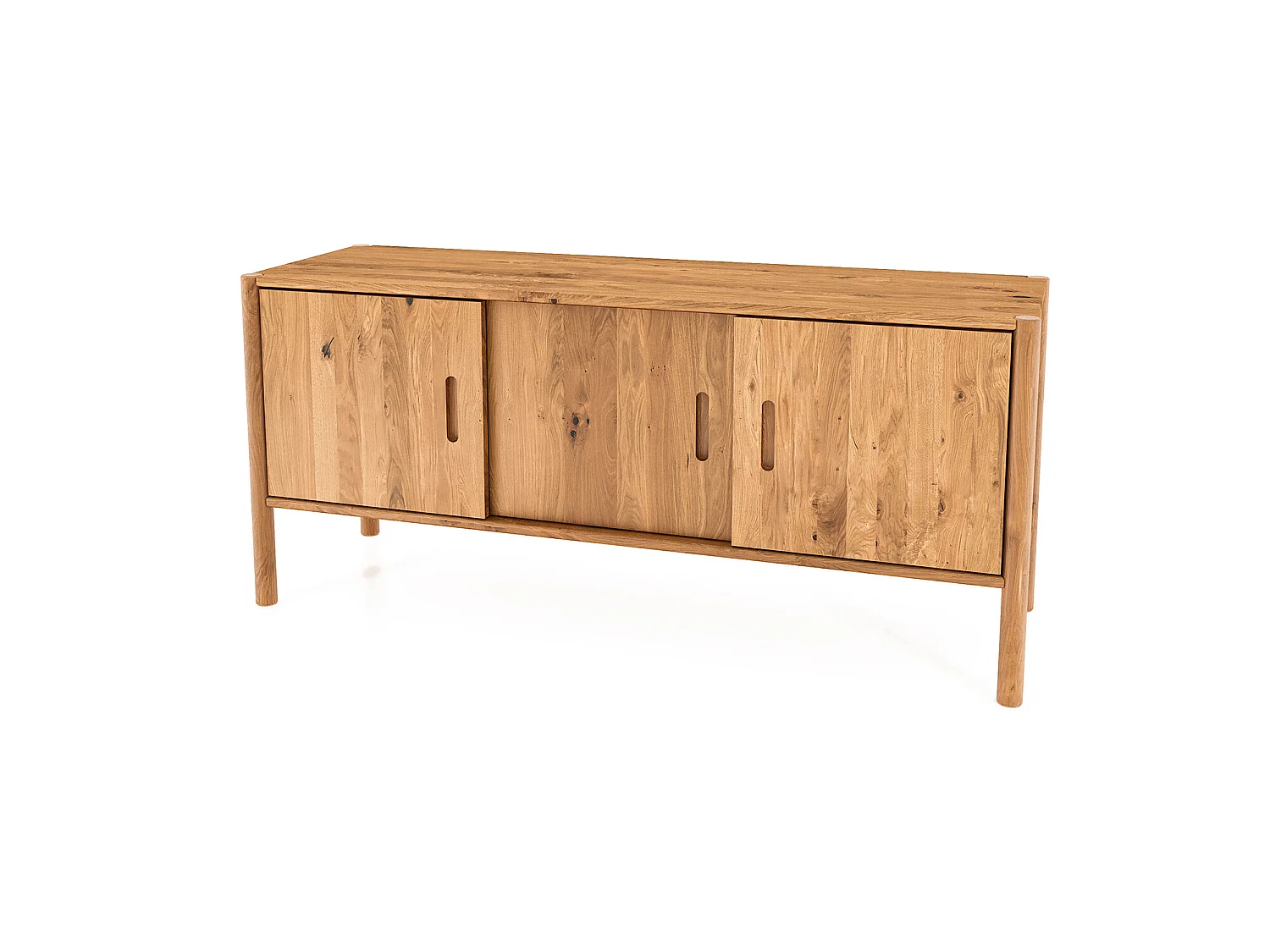 POLA - Kommode 100% aus massivem Holz aus Wildeiche, naturgeölt