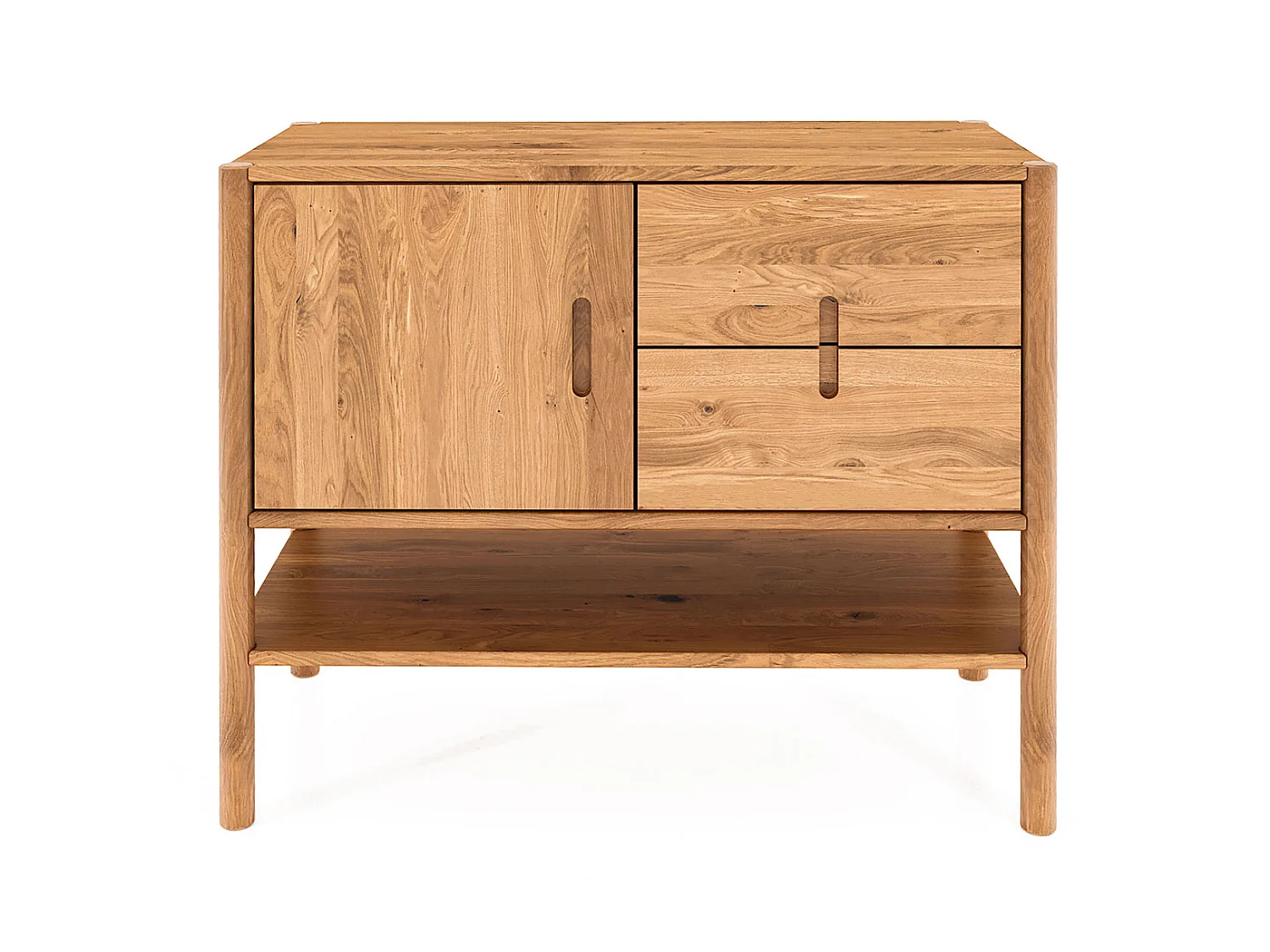 POLA - Kommode 100% aus massivem Holz aus Wildeiche, lackiert