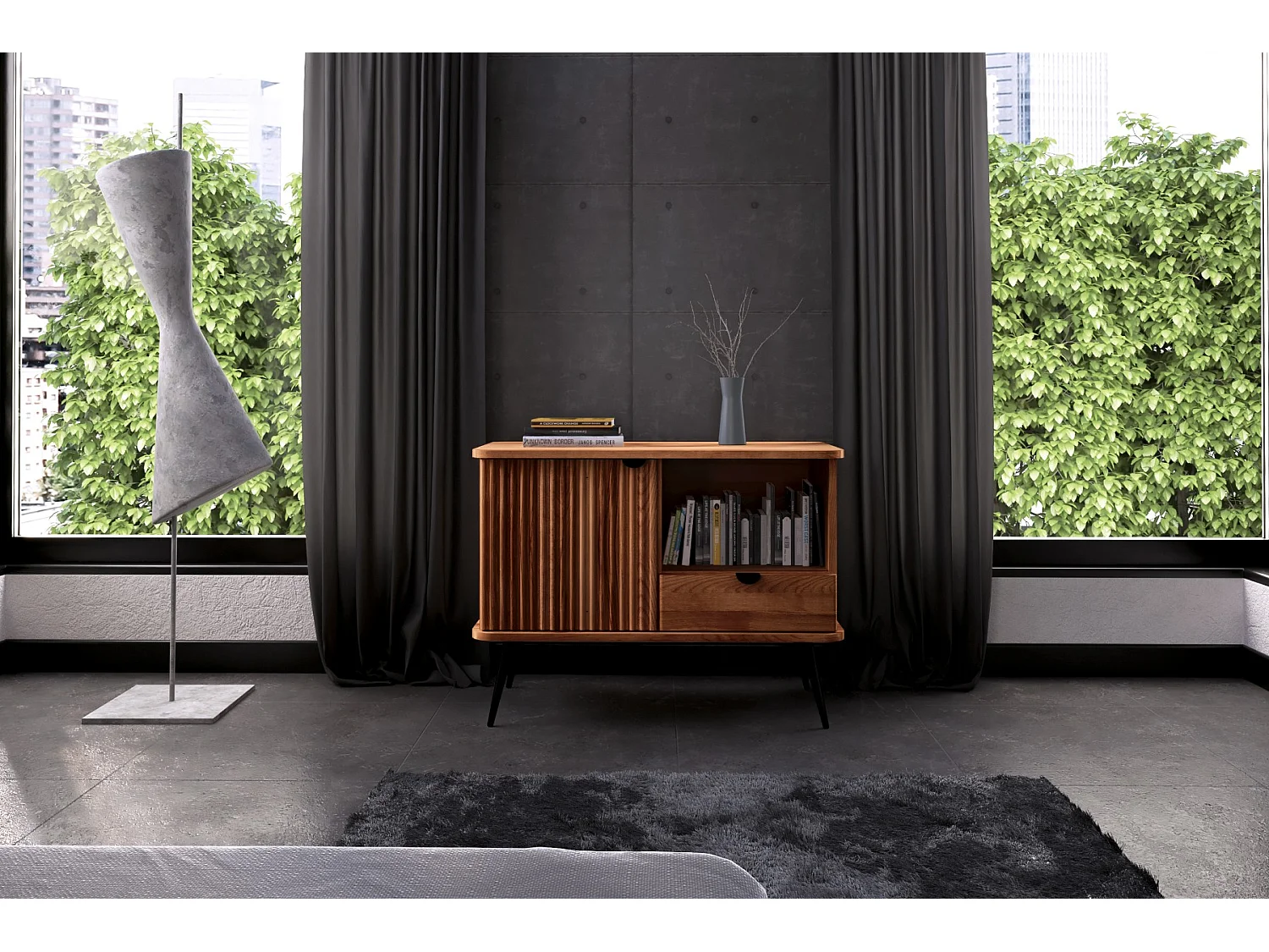 KULA - Kommode 100% aus massivem Holz aus Kernbuche, naturgeölt