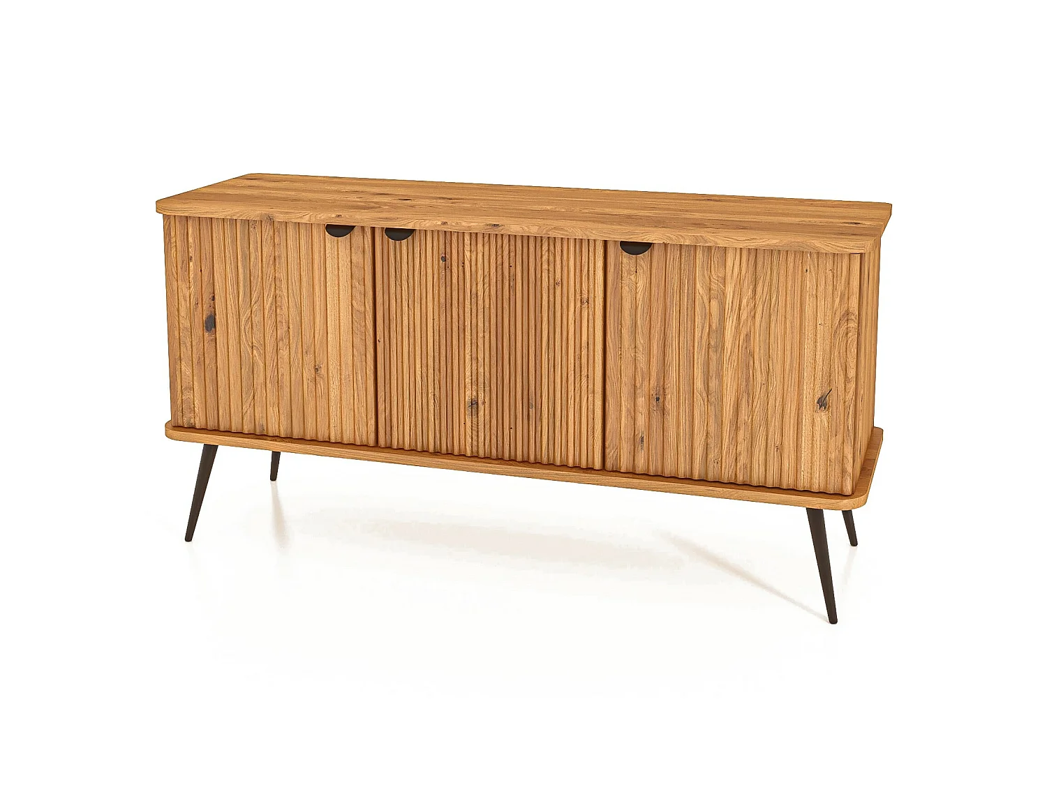 KULA - Kommode 100% aus massivem Holz aus Wildeiche, naturgeölt