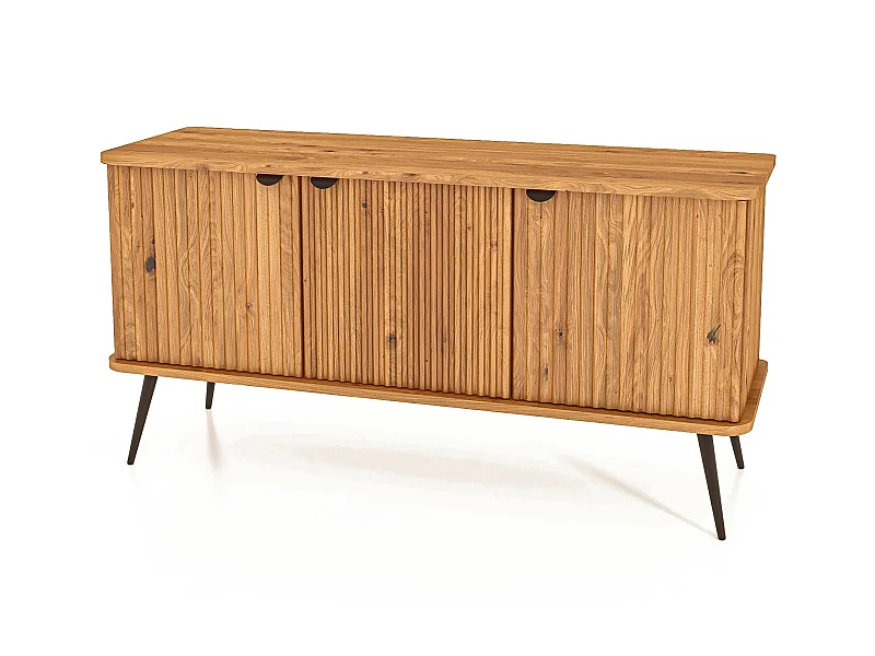 KULA - Kommode 100% aus massivem Holz aus Wildeiche, naturgeölt