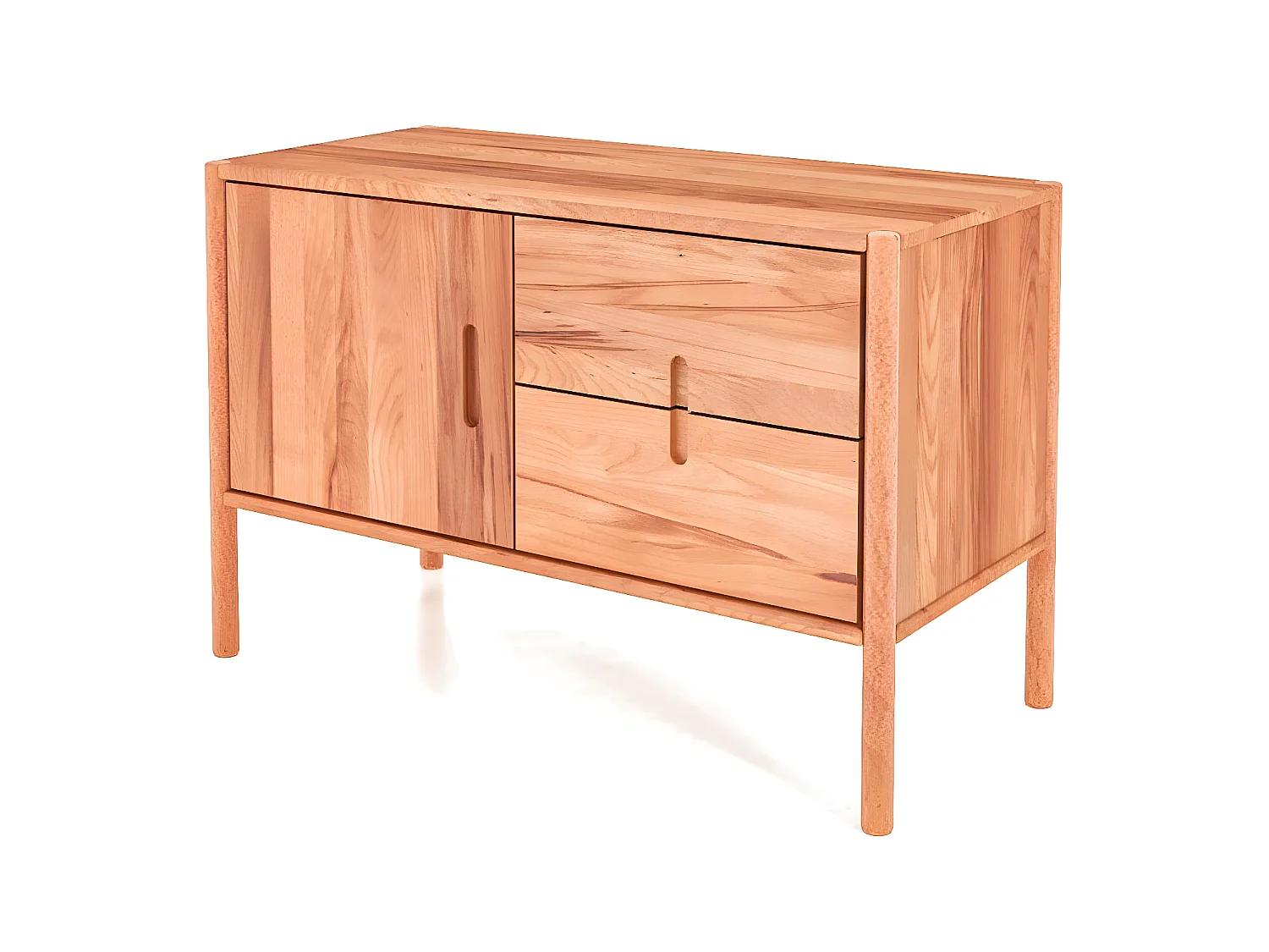 POLA - Kommode 100% aus massivem Holz aus Kernbuche, naturgeölt