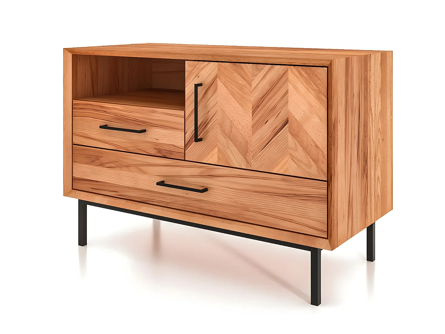 ABIES - Kommode 100% aus massivem Holz aus Kernbuche, naturgeölt