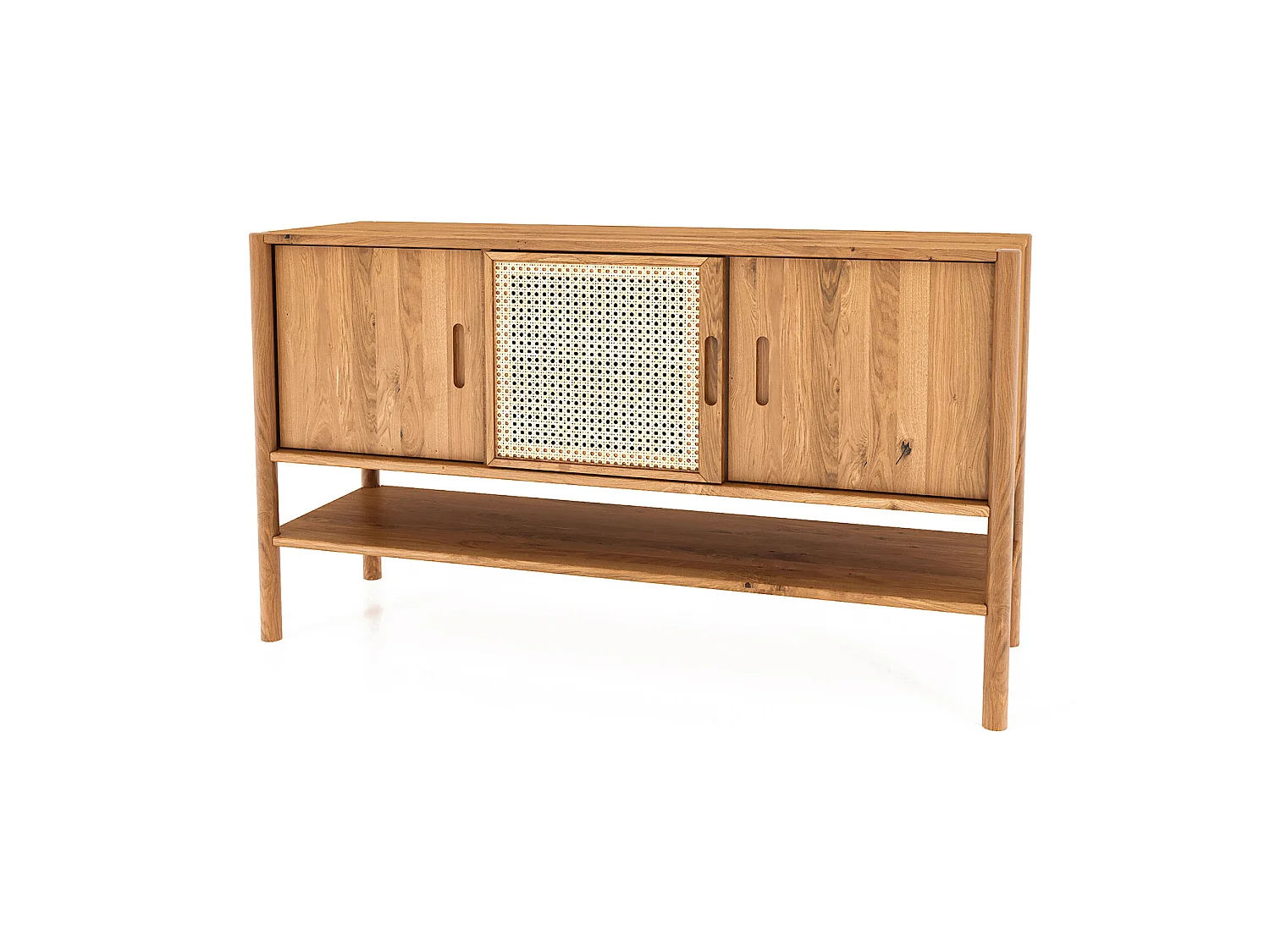 POLA - Kommode 100% aus massivem Holz aus Wildeiche, naturgeölt