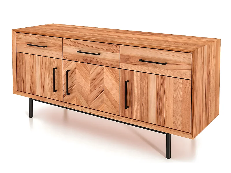 ABIES - Kommode 100% aus massivem Holz aus Kernbuche, naturgeölt