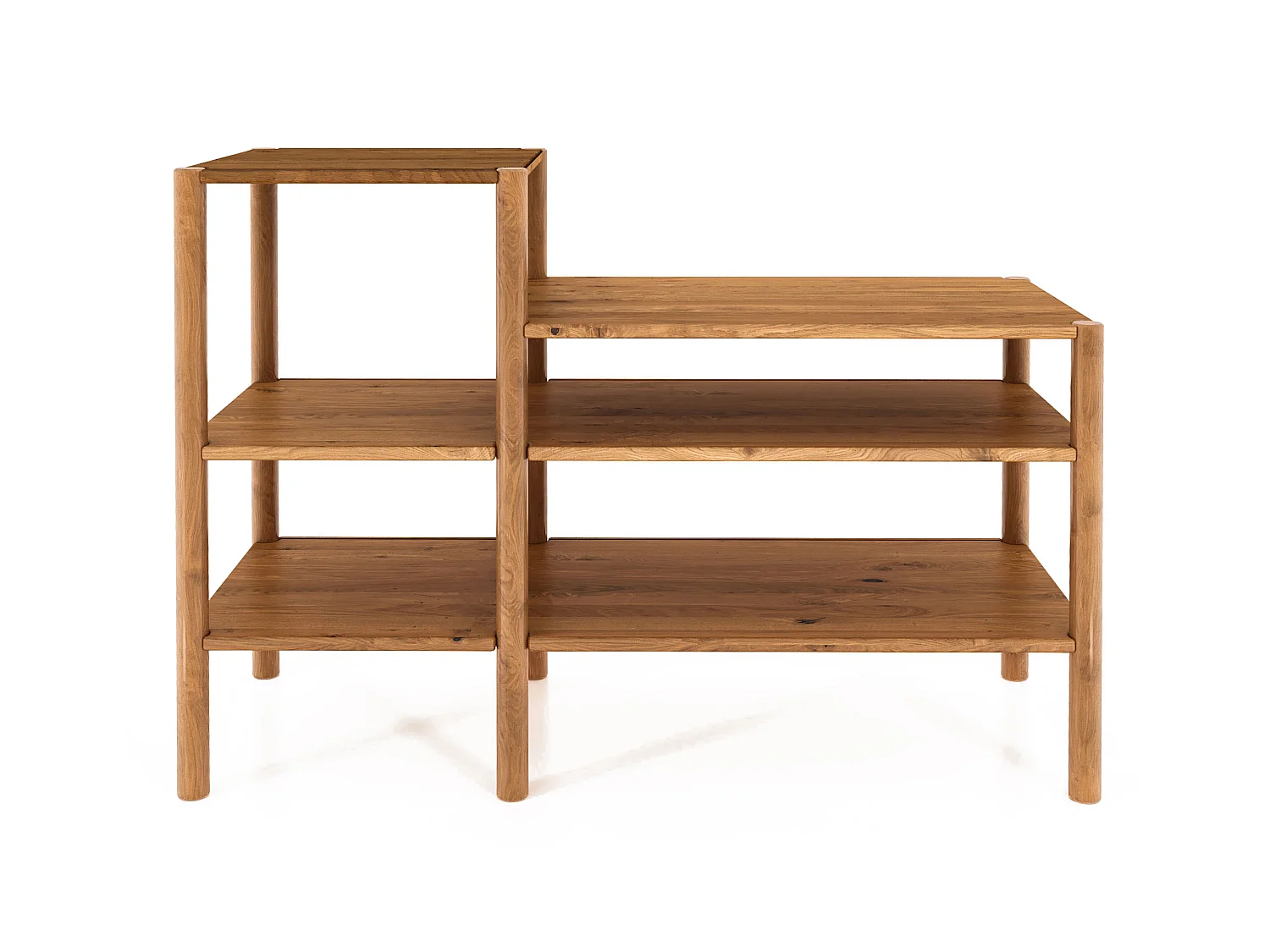 POLA - Regall aus massivem Holz aus Wiledeiche, lackiert