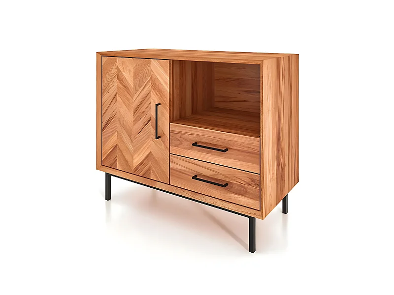 ABIES - Kommode 100% aus massivem Holz aus Kernbuche, naturgeölt