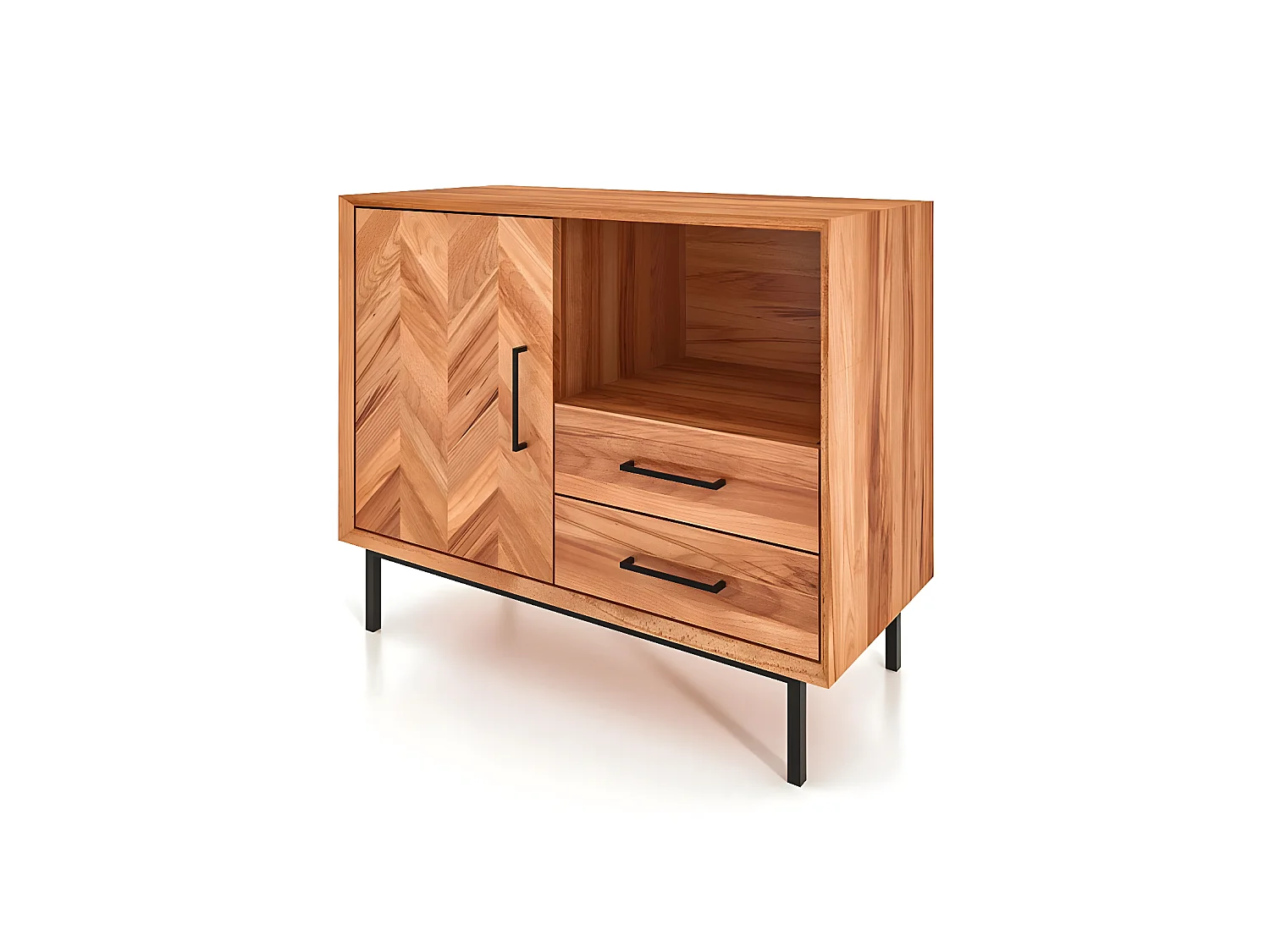 ABIES - Kommode 100% aus massivem Holz aus Kernbuche, naturgeölt