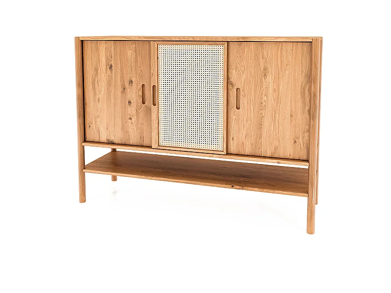 POLA - Kommode 100% aus massivem Holz aus Wildeiche, naturgeölt