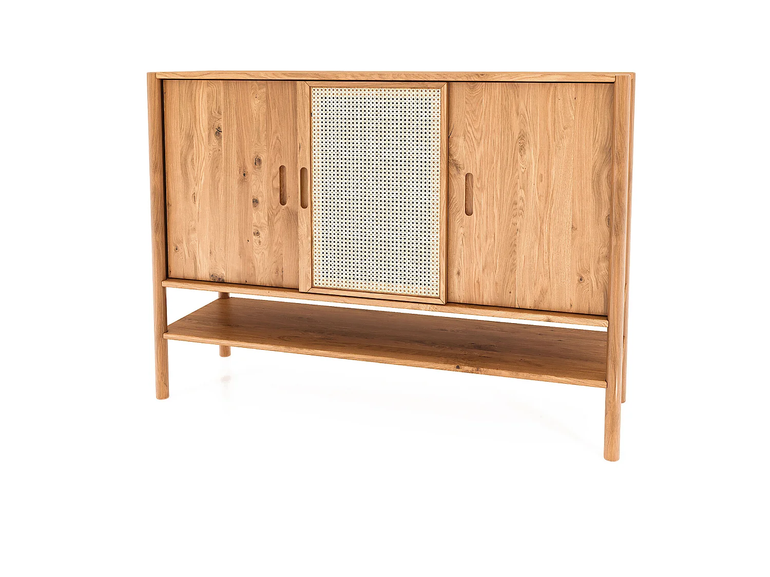 POLA - Kommode 100% aus massivem Holz aus Wildeiche, naturgeölt