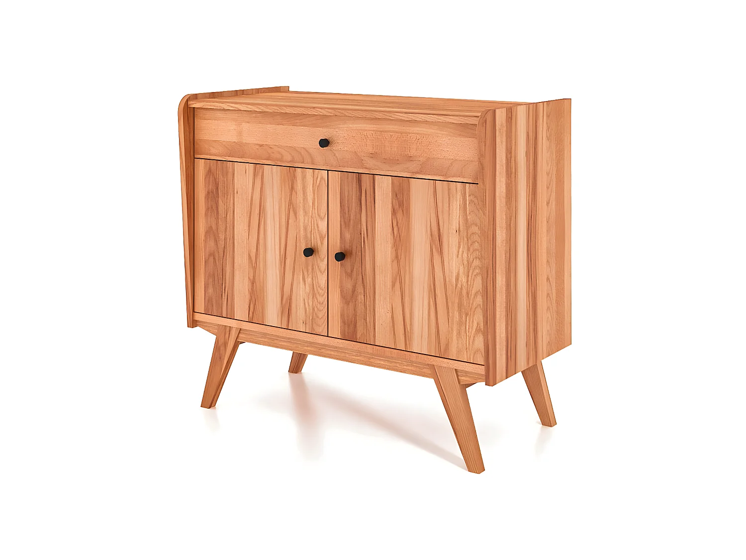 RETRO - Kommode 100% aus massivem Holz aus Kernbuche, naturgeölt