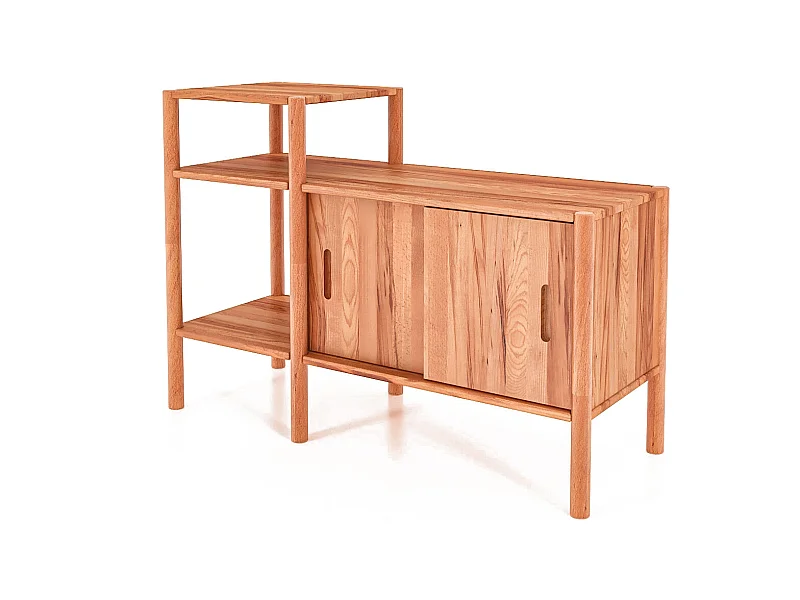 POLA - Regall aus massivem Holz aus Kernbuche, naturgeölt