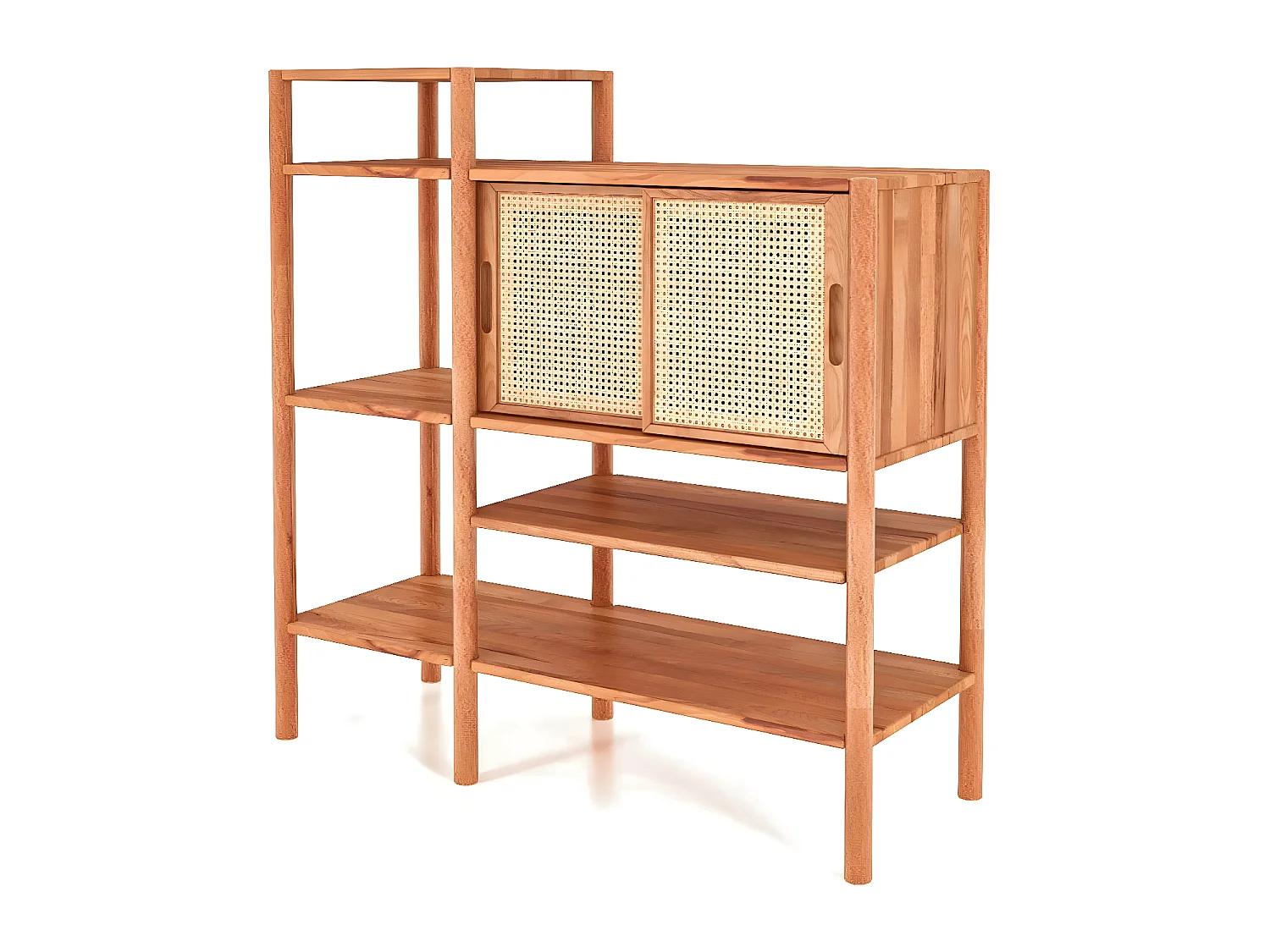 POLA - Regall aus massivem Holz aus Kernbuche, naturgeölt