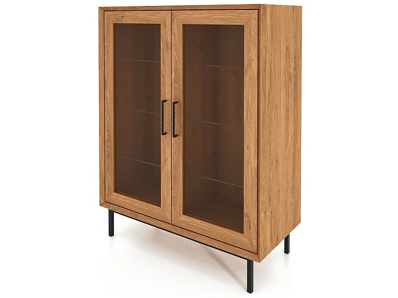 ABIES - Kommode 100% aus massivem Holz aus Wildeiche, naturgeölt