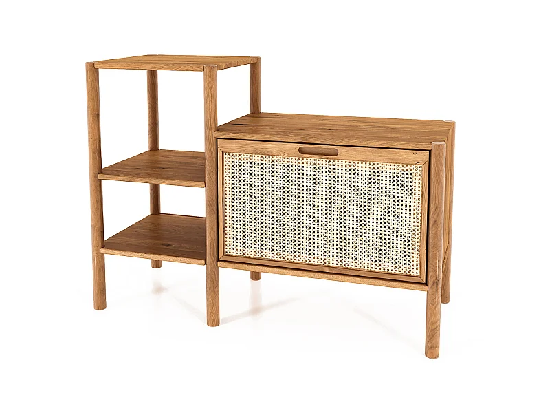 POLA - Regall aus massivem Holz aus Wiledeiche, naturgeölt