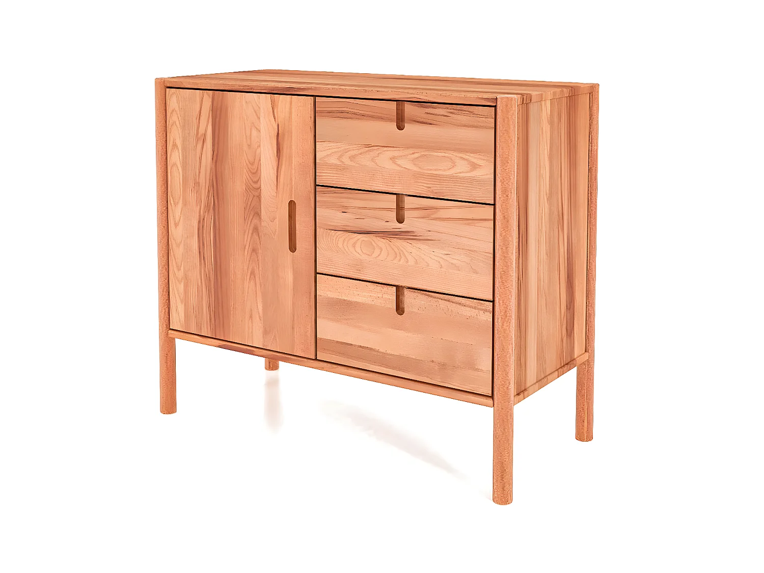 POLA - Kommode 100% aus massivem Holz aus Kernbuche, naturgeölt