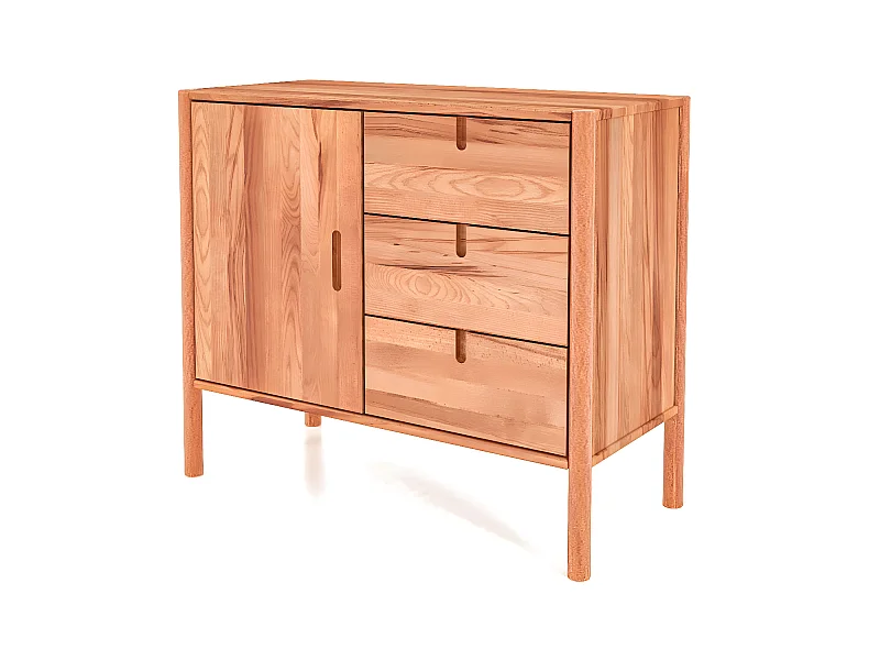 POLA - Kommode 100% aus massivem Holz aus Kernbuche, naturgeölt