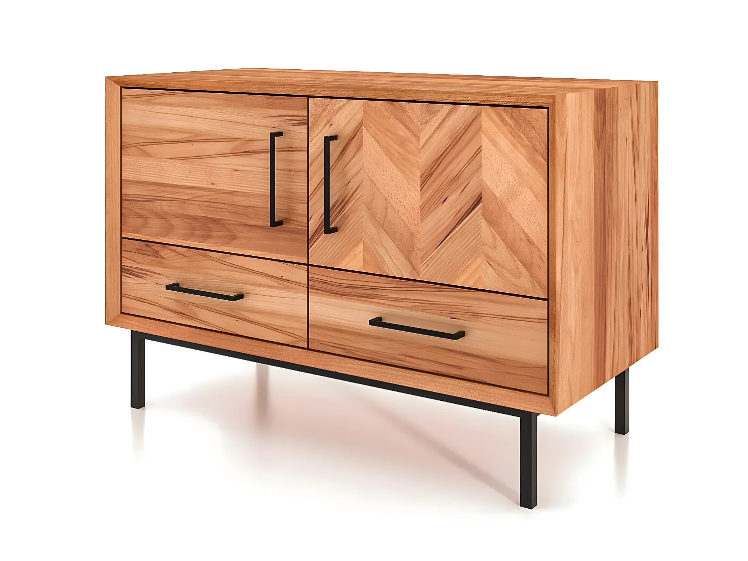ABIES - Kommode 100% aus massivem Holz aus Kernbuche, naturgeölt