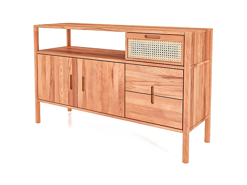 POLA - Kommode 100% aus massivem Holz aus Kernbuche, naturgeölt