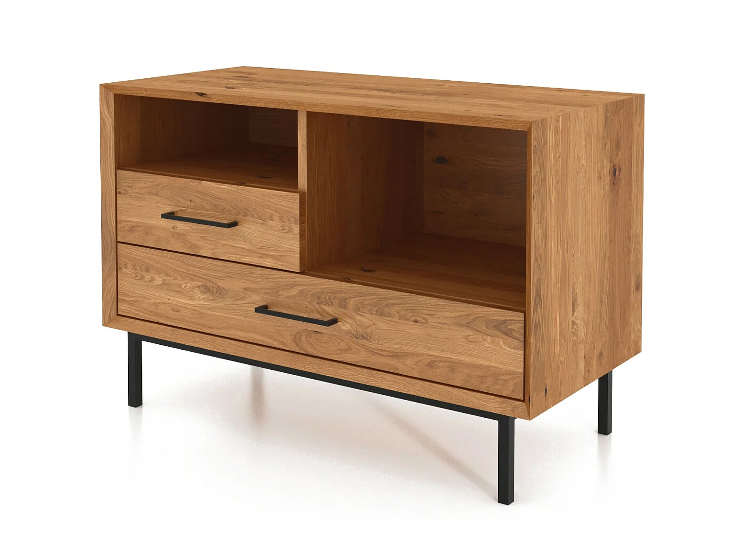 ABIES - Kommode 100% aus massivem Holz aus Wildeiche, naturgeölt