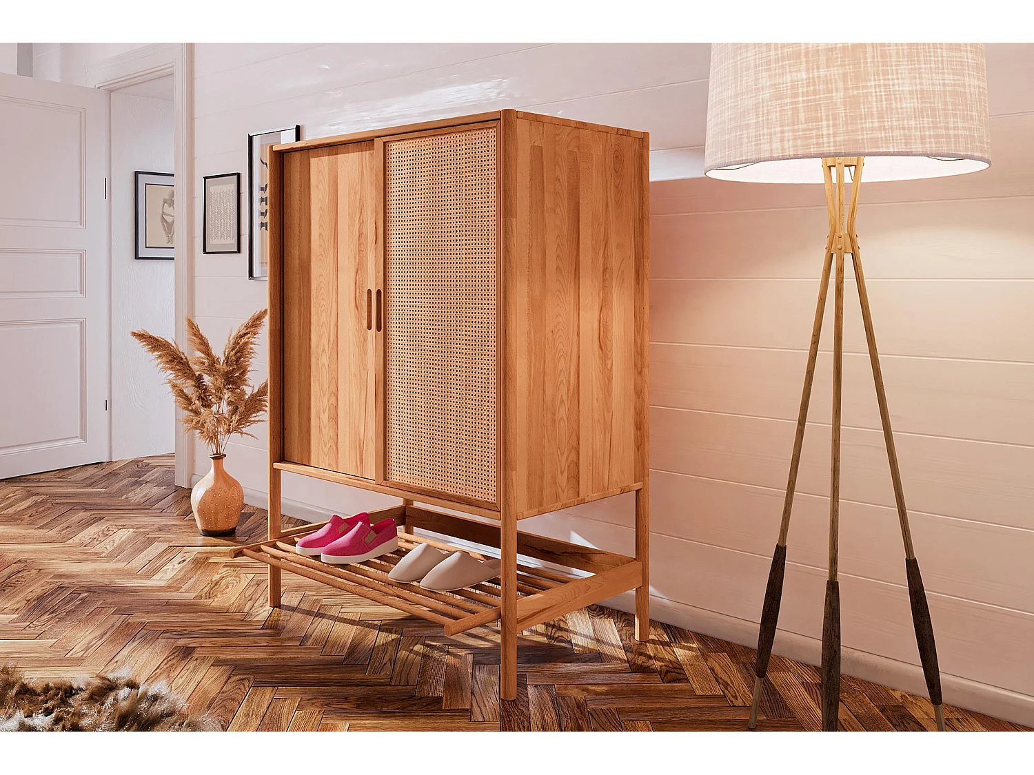 POLA - Kommode 100% aus massivem Holz aus Kernbuche, naturgeölt