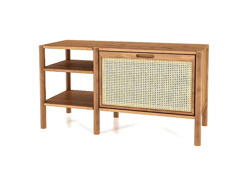 POLA - Regall aus massivem Holz aus Wiledeiche, naturgeölt