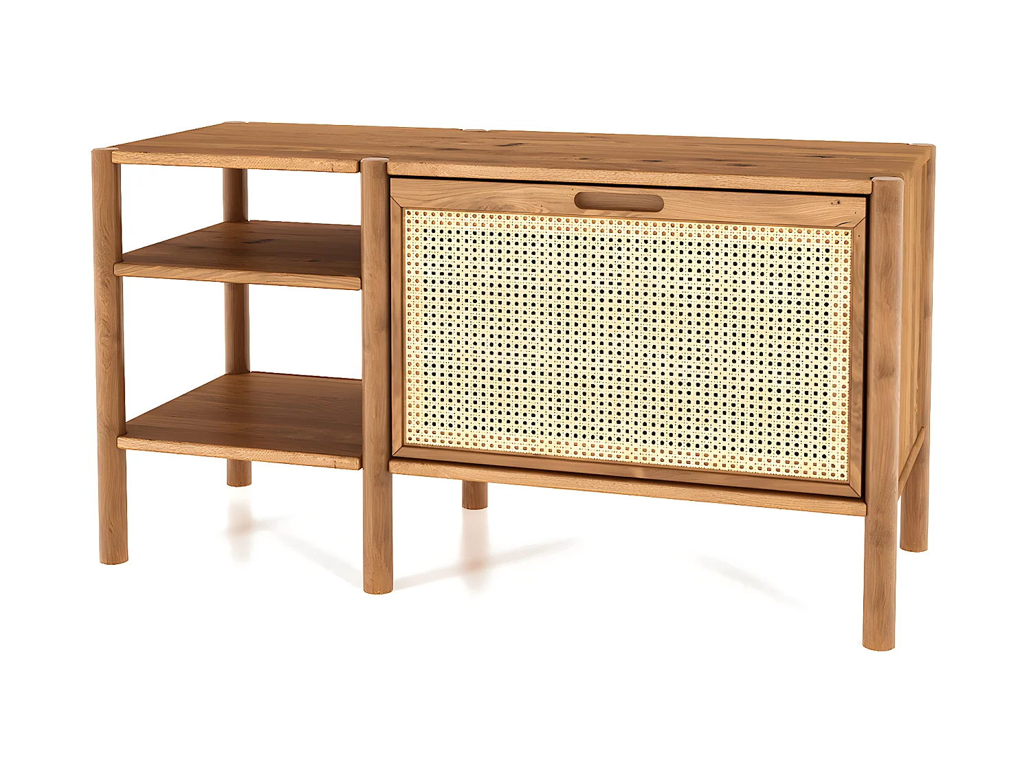 POLA - Regall aus massivem Holz aus Wiledeiche, naturgeölt