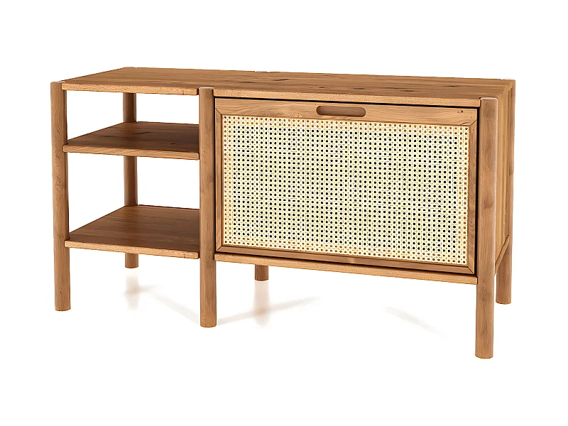 POLA - Regall aus massivem Holz aus Wiledeiche, naturgeölt