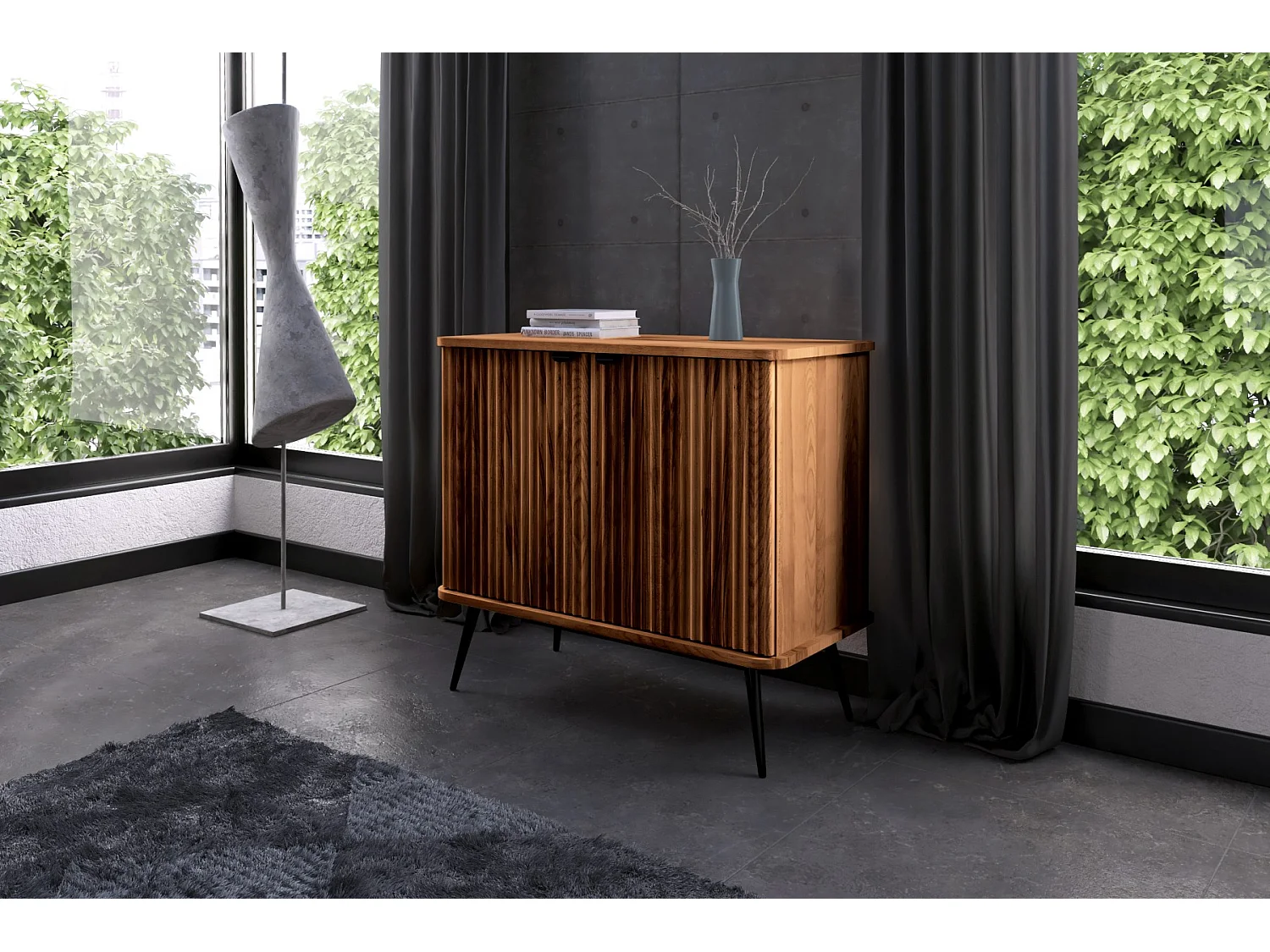 KULA - Kommode 100% aus massivem Holz aus Kernbuche, naturgeölt