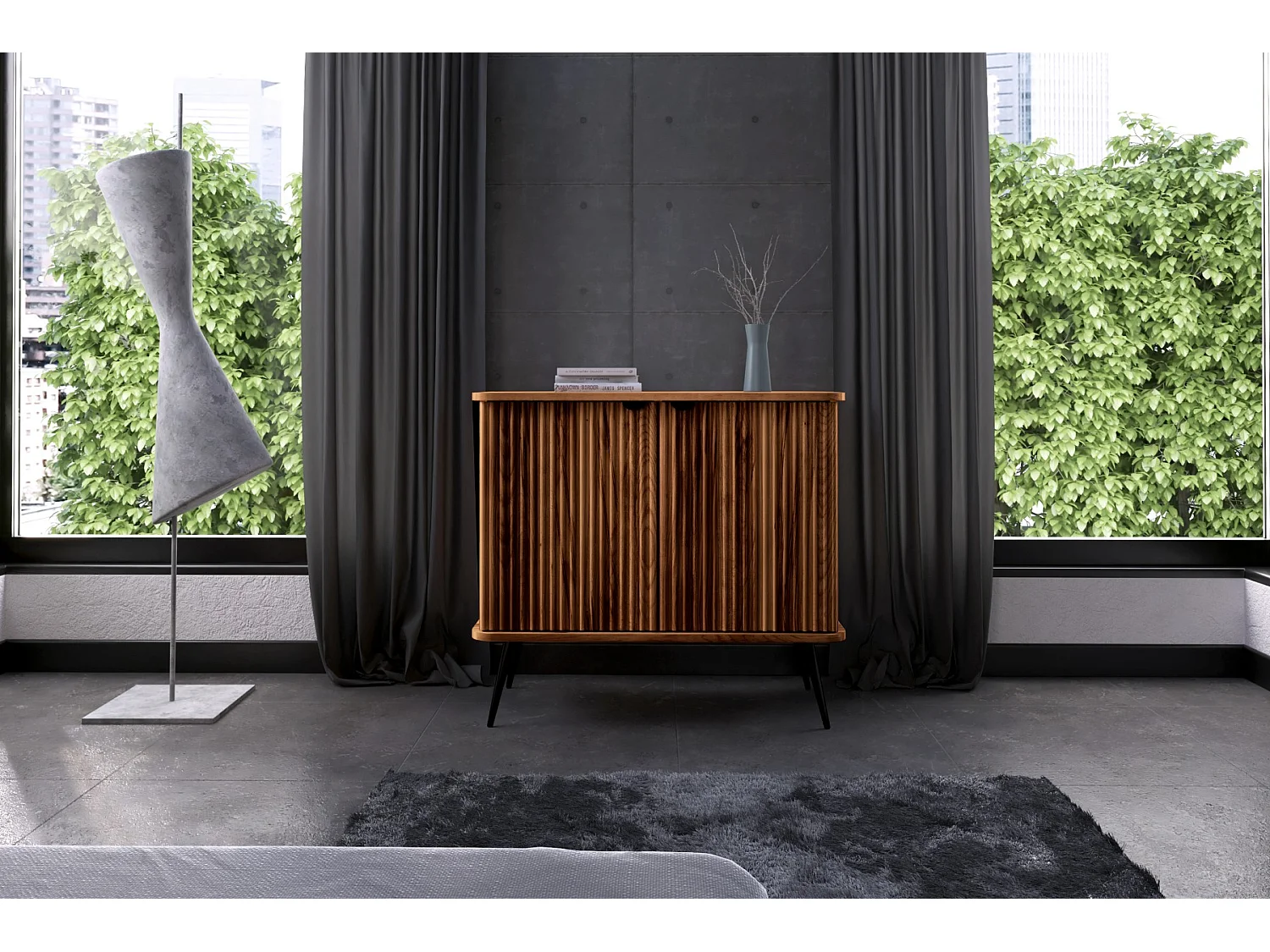 KULA - Kommode 100% aus massivem Holz aus Kernbuche, naturgeölt