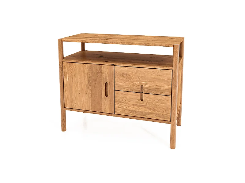 POLA - Kommode 100% aus massivem Holz aus Wildeiche, lackiert