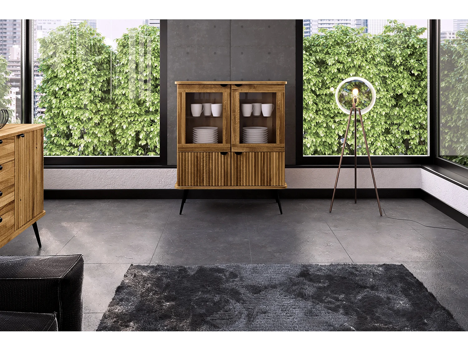 KULA - Kommode 100% aus massivem Holz aus Wildeiche, naturgeölt