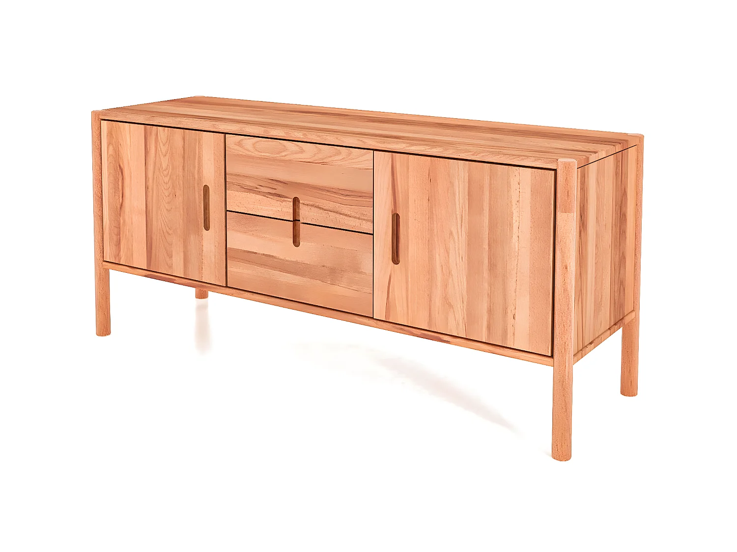 POLA - Kommode 100% aus massivem Holz aus Kernbuche, naturgeölt