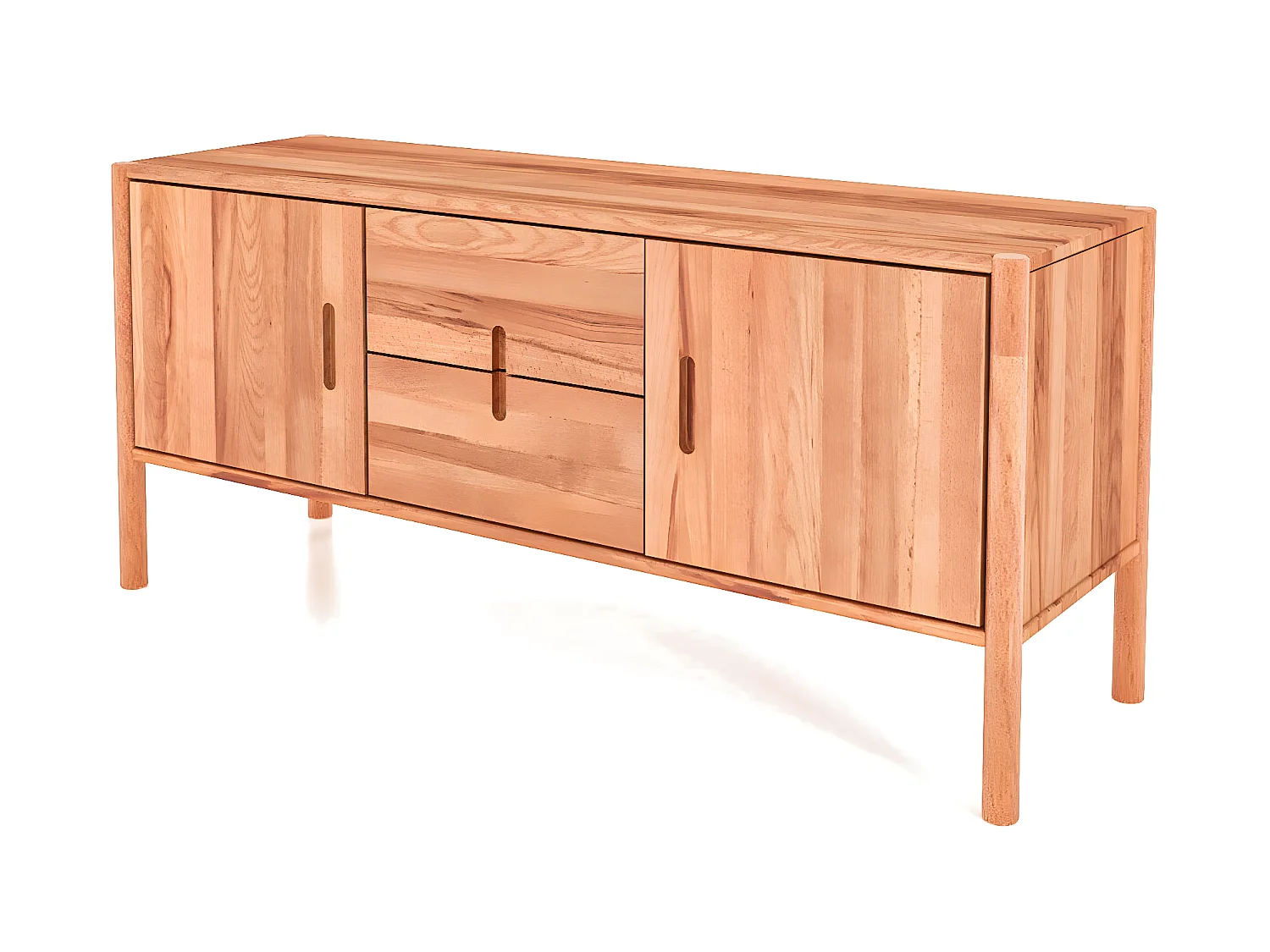 POLA - Kommode 100% aus massivem Holz aus Kernbuche, naturgeölt