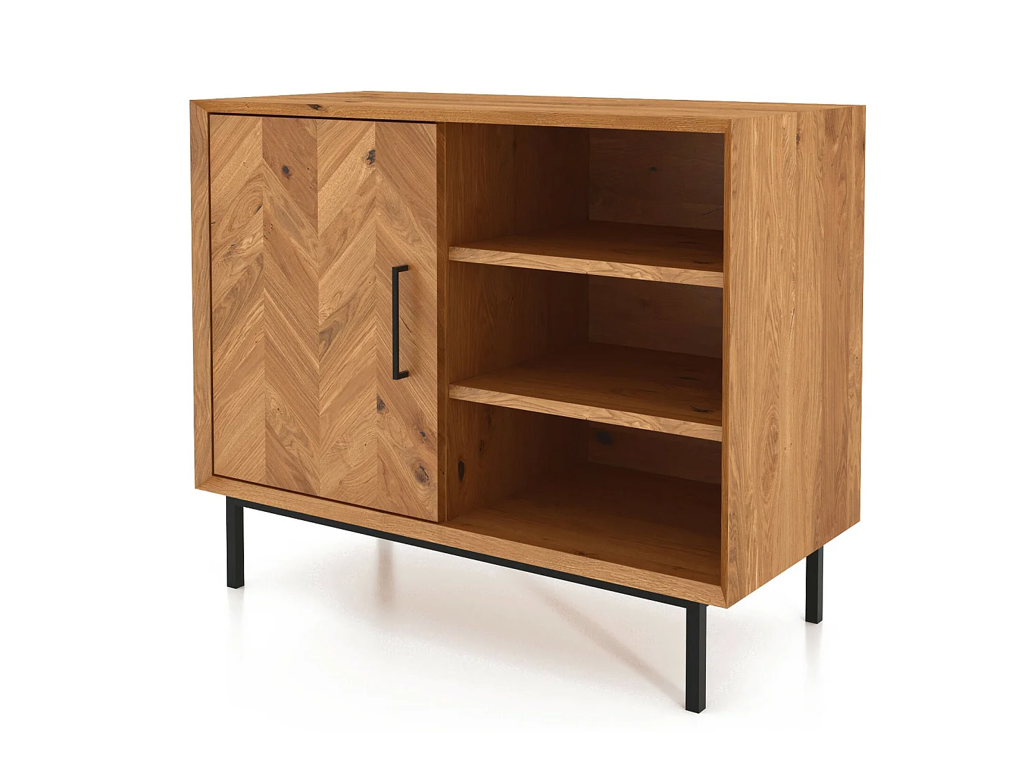 ABIES - Kommode 100% aus massivem Holz aus Wildeiche, naturgeölt