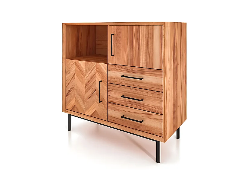 ABIES - Kommode 100% aus massivem Holz aus Kernbuche, naturgeölt