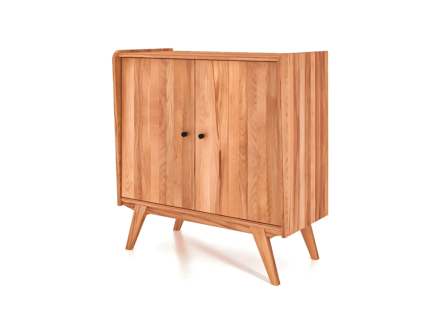 RETRO - Kommode 100% aus massivem Holz aus Kernbuche, naturgeölt