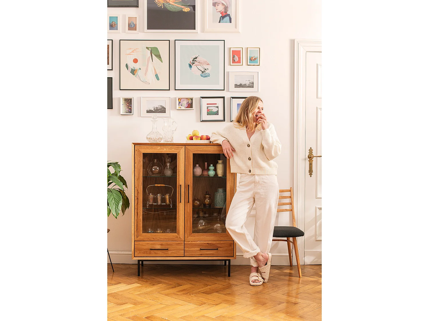 ABIES - Kommode 100% aus massivem Holz aus Wildeiche, naturgeölt