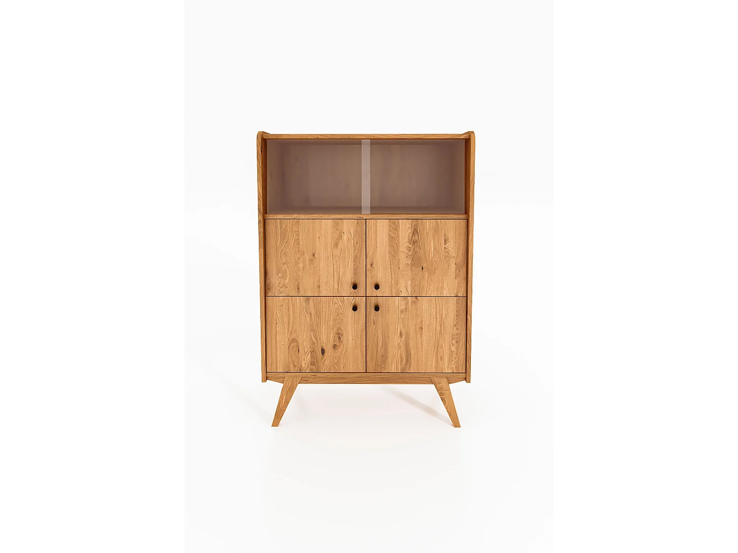 RETRO - Kommode 100% aus massivem Holz aus Wildeiche, naturgeölt